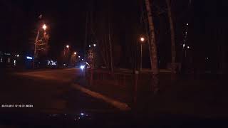 Видеорегистратор Prestigio roadrunner 330i ночная съемка.