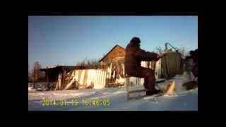 Снегоход на базе мотоблока Нева (собран из подручных средств)