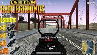 MTA - PUBG | BATTLEGROUNDS | SERÁ QUE É O MELHOR SERVER? ESCOPE x2, x4, x8 & x15 AGORA FUNCIONA!