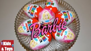 7 Barbie Kinder Surprise Eggs Unboxing , awesome Barbie Dolls Barbie Toys| By TheChilhoodlife