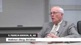 Dr. N. Franklin Adkinson, an Elsevier author, at Johns Hopkins Hospital
