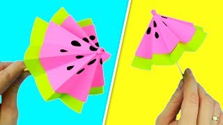 Зонтик из бумаги для украшения коктейлей и сладостей