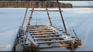 Проверка катамарана льдами Валдая!