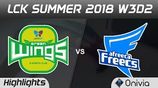 JAG vs AFS Highlights Game 3 LCK Summer 2018 W3D2 Jin Air GreenWings vs Afreeca Freecs by Onivia