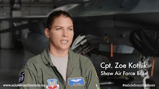 US Female F-16 Fighter Pilot Capt Zoe Kotnik Featuring July 4th