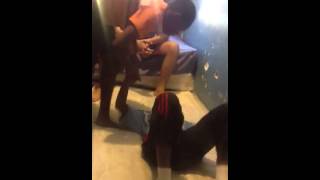 Crazy teen wrestling