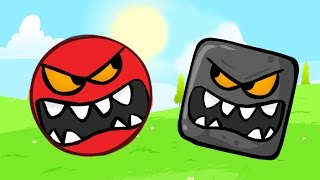 КРАСНЫЙ ШАР СТАЛ ЧЕРНЫЙ ШАРИК ПРОТИВ КРАСНЫХ ЗЛЫХ ШАРИКОВ мультик игра   Red Ball 4 от Спуди