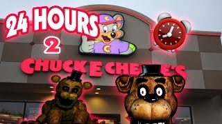 (HAUNTED!) 24 HOUR OVERNIGHT in CHUCK E CHEESE FIVE NIGHTS AT FREDDY'S | FREDDY FAZBEAR FOUND!