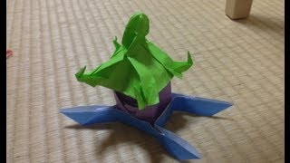 折り紙　お祭り　立体　おみこし　神輿 折り方　作り方