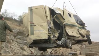 Помощь миротворцев ВС РФ в восстановлении дорог и социальной инфраструктуры Нагорного Карабаха