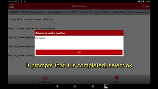 [ LAUNCH X-431PRO/PRO3] Method for Replacing Parking Brake Pad,2012 Range Rover Evoque