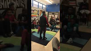 Bagging school Brent Taylor &Roz Washington