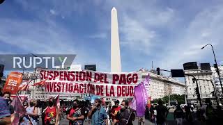 Argentina: Hundreds march in Buenos Aires against IMF debt repayment