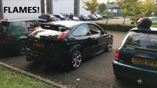 Modified Cars Leaving A Car Meet- August 2017