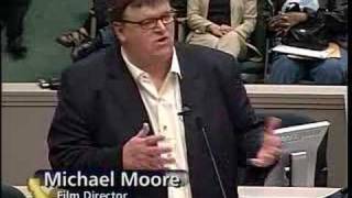 Part 1: Michael Moore @ Senator Kuehl's Legislative Briefing