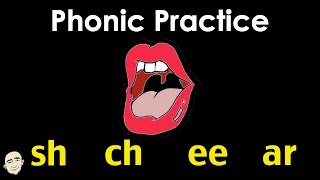 sh ch ee ar | English Phonic Sounds | Easy Pronunciation Practice | ESL/EFL