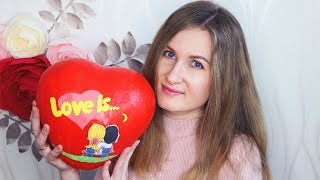 МАСТЕР-КЛАСС Сердце LOVE IS папье маше своими руками | Сладкий подарок на 14 февраля