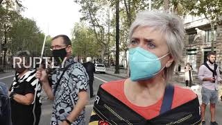 Spain: Hundreds demand Puigdemont's release outside Italian consulate in Barcelona