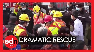 China Mine Rescue: 11 Miners Brought Back to Surface Alive