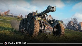 Panhard EBR 105 на Руинберге | Остался 1 против 4! Сбил базу на 100%!