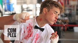 Justin Bieber Beat Up in Boxing Ring (Complex Photoshoot)