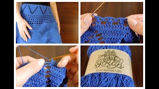 Летняя филейная юбка крючком | ANNETORIUM knits