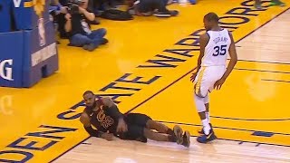 Kevin Durant Fouls LeBron James 3 Times in the 4th Quarter But Referees Don't Call it