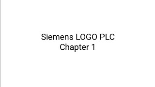 Siemens logo PLC - how to operate?