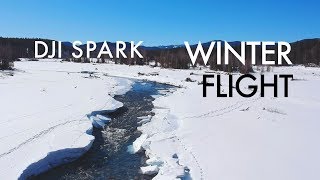 DJI Spark Winter Flight
