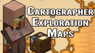 Minecraft 1.11 Cartographer Illager and Exploration Maps Showcase