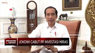 Sah! Presiden Jokowi Cabut PP Investasi Miras