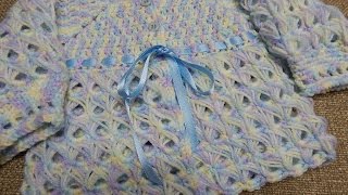 Suéter Crochet Bebé 0-3 Meses