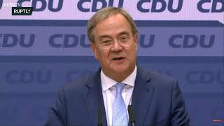 LIVE: Laschet gives press conference following German federal elections