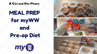 MEAL PREP FOR myWW & Pre-Op Diet for Spine Surgery
