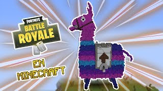 FORTNITE EN MINECRAFT - FORNITE MOD + MAPA DE LA LLAMA ?