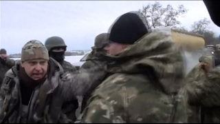 Блокада Донбасса. Стычка бойцов АТО и полиции