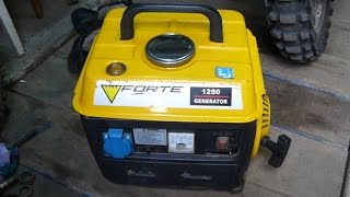 Обзор и проверка бензинового генератора Forte 1250