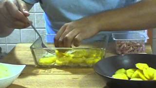 pastel de patatas con bacon y queso