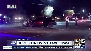 Serious crash blocks 27th Avenue and Campbell