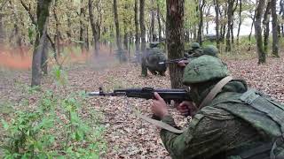 Отработка диверсионных действий разведчиками ЮВО в Краснодарском крае
