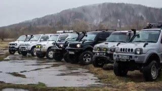 Весенний Размаслай Off ROad offroad Sakhalin Russia Сокол Русское бездорожье Suzuki Jimny MMC Pajero