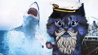 ОХОТА на АКУЛ в ROBLOX / SharkBite Alpha / КОТ ЛЕО