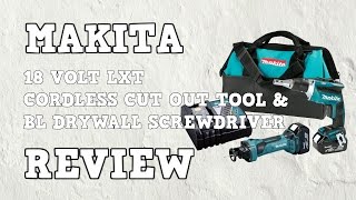 Makita LXT 18V Brushless Drywall Screwdriver XSF03M & Cut Out Tool XOC01M Combo Kit XT255M Review