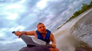 Water sports on the Moscow River
