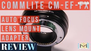 Commlite CM-EF-FX Auto Focus Lens Mount Adapter for Canon Tamron Sigma Lens to Fujifilm FX