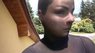 Black nylon mask