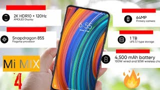 Xiaomi Mi Mix 4 - 64 MP camera -1 TB Storage!!!
