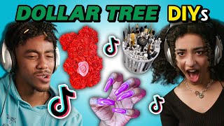 Teens React To & Try Dollar Tree TikTok DIYs