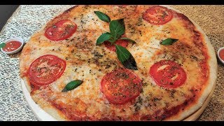 PIZZA MARGARITA/بيتزا مرغريتا بدون لحم او دجاج او سمك بعجين رطب ومذاق هائل