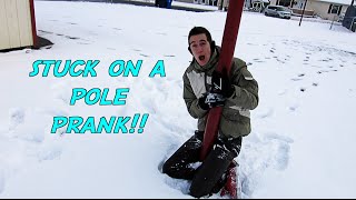 STUCK ON A POLE PRANK - HOW TO PRANKS